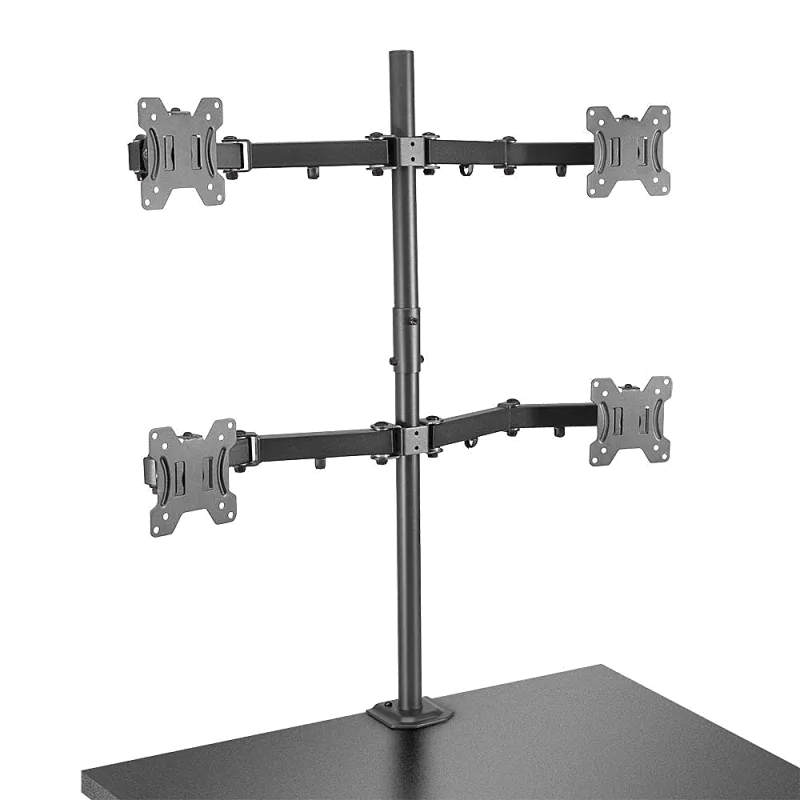 Lindy 40659 Lindy Suport pentru 4 moitoare cu prindere pe blatul biroului maxim 7Kg si 28inch 4002888406598