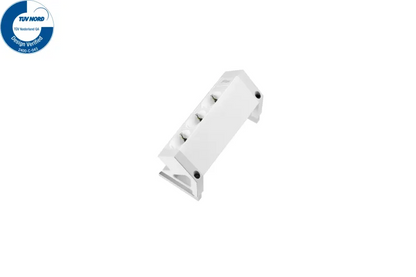 Fellowes 100091573 Filex Power Desk Up® 2.0 White multipriza 3 x Schuko cu prindere pe birou