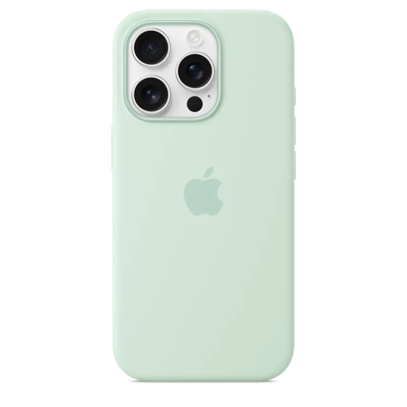 Apple MDG04ZM/A iPhone 16 Pro Silicone Case with MagSafe Aquamarine (SEASONAL), 195950231052