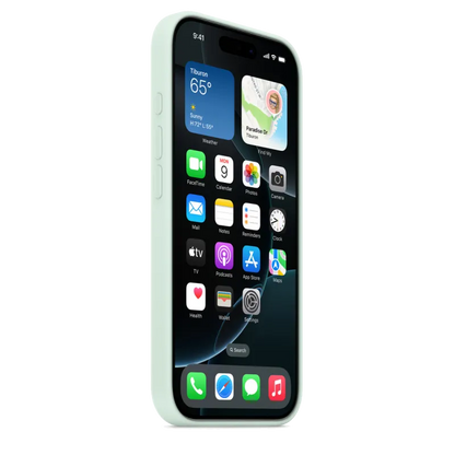Apple MDG04ZM/A iPhone 16 Pro Silicone Case with MagSafe Aquamarine (SEASONAL), 195950231052