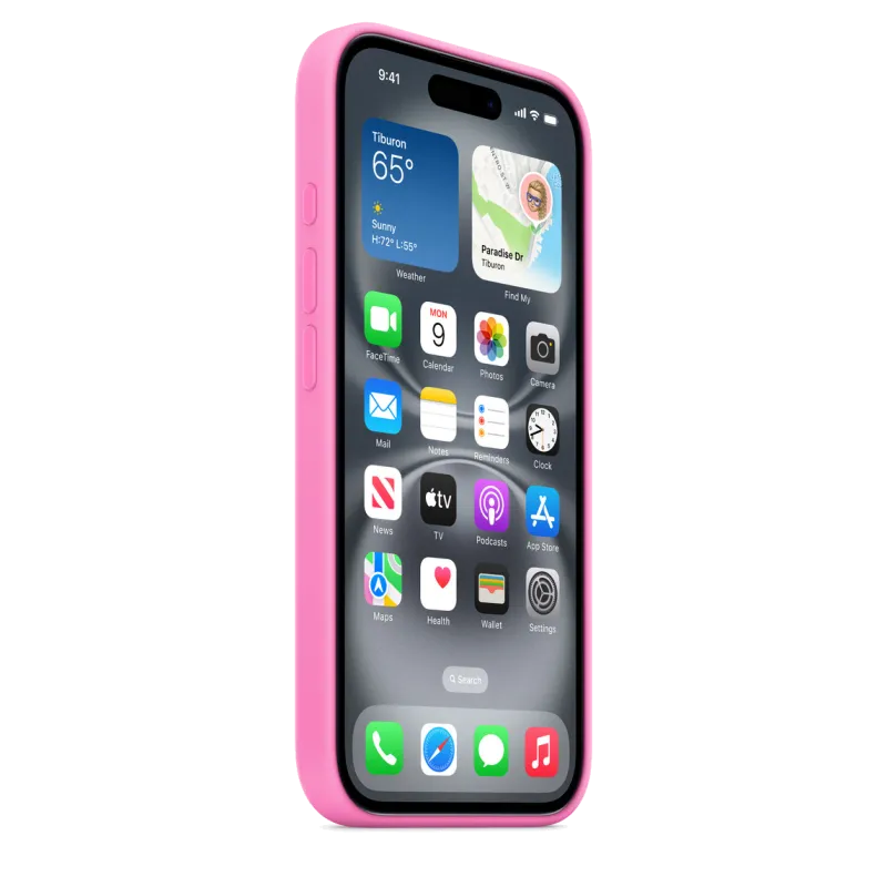 Apple MDGM4ZM/A iPhone 16 Silicone Case with MagSafe Peony (SEASONAL), 195950231588