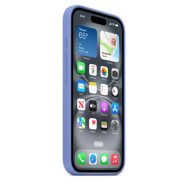 Apple MDGQ4ZM/A iPhone 16 Silicone Case with MagSafe Periwinkle (SEASONAL), 195950231649