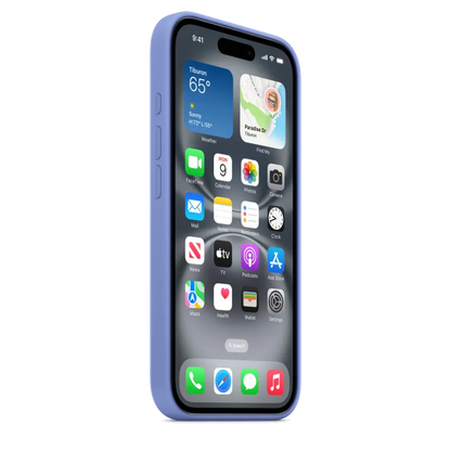 Apple MDGQ4ZM/A iPhone 16 Silicone Case with MagSafe Periwinkle (SEASONAL), 195950231649