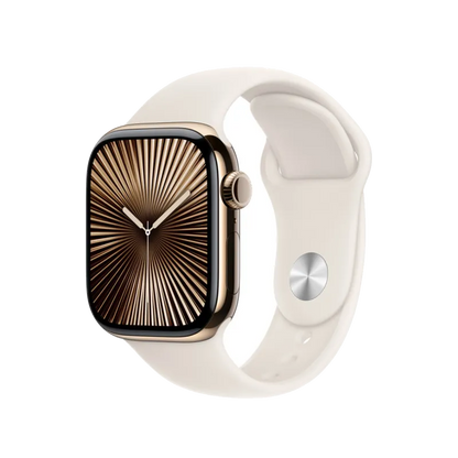 Apple MXLL3ZM/A Apple Watch 42mm Sport Band: Starlight Sport Band S/M, 195949657252