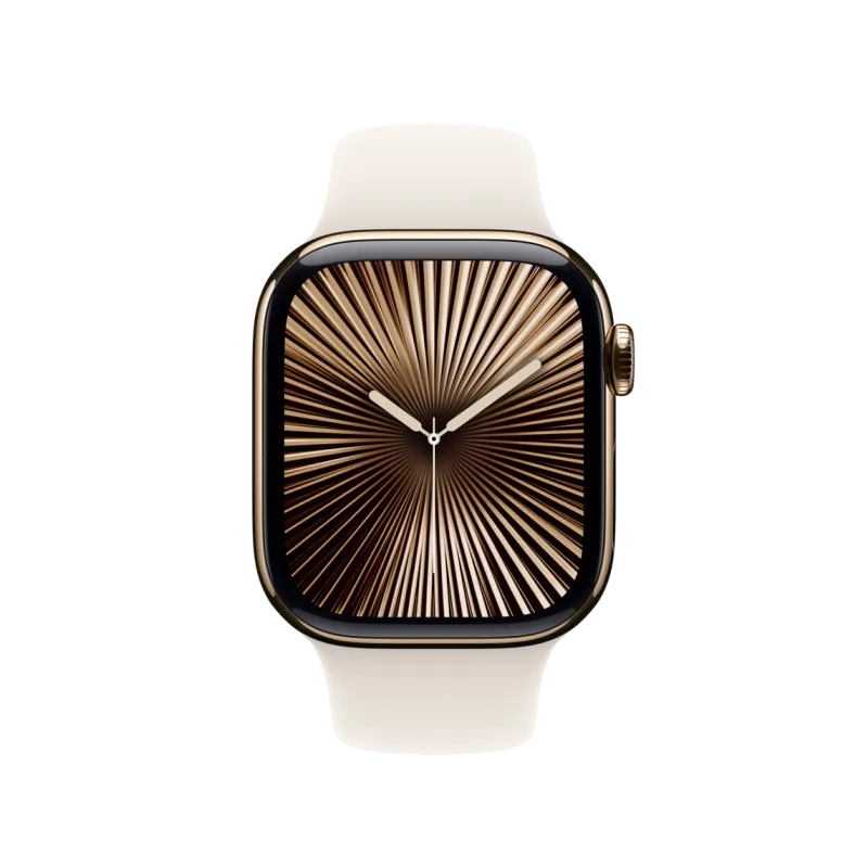 Apple MXLL3ZM/A Apple Watch 42mm Sport Band: Starlight Sport Band S/M, 195949657252