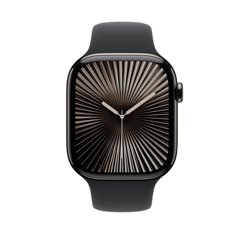 Apple MXM23ZM/A Apple Watch 46mm Sport Band Black S/M, 195949657733