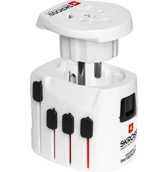MicroConnect PETRAVEL27 SKROSS World Adapter Pro+, Suitable for 2-&3- pole, 7640166323556