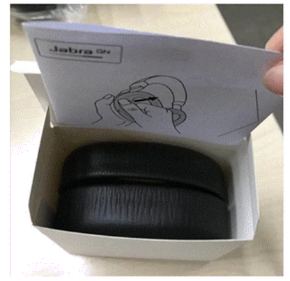 Jabra 14102-03 Evolve 10 leather ear cushions, 2 pcs, 5706991034561