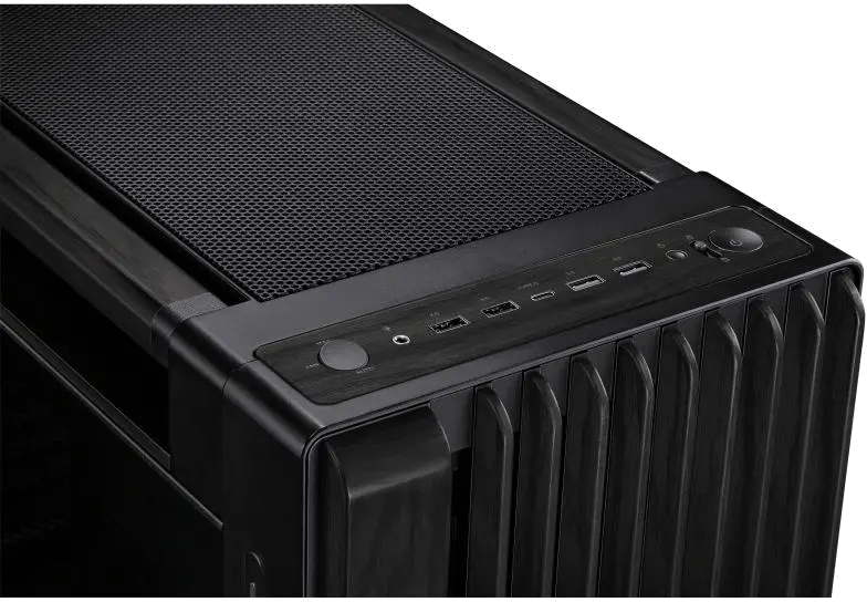 Asus PROART PA602 WOOD TG PWM BLACK PROART PA602 WOOD EDITION Carcasa PC Mid Tower ARGB NEGRU Tempered Glass, 4711387664421