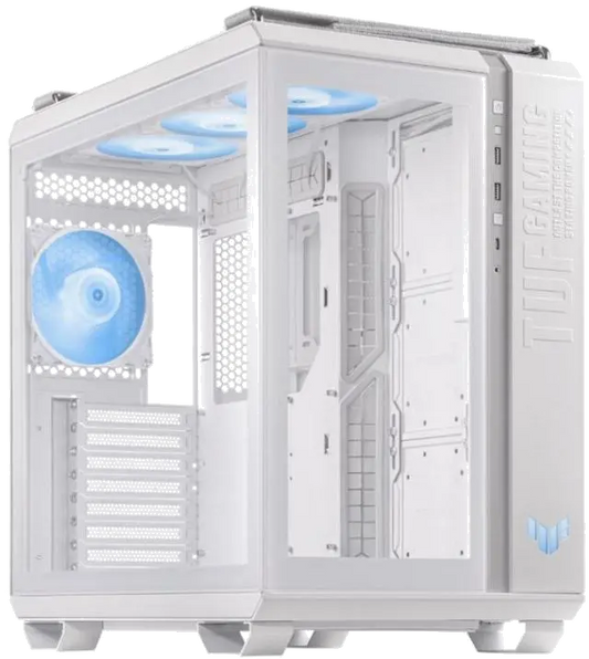 Asus TUF GAMING GT502 PLUS TG ARGB WHITE GT 502 TUF GAMING Carcasa PC Mid Tower ARGB ALB Tempered Glass, 4711387204689