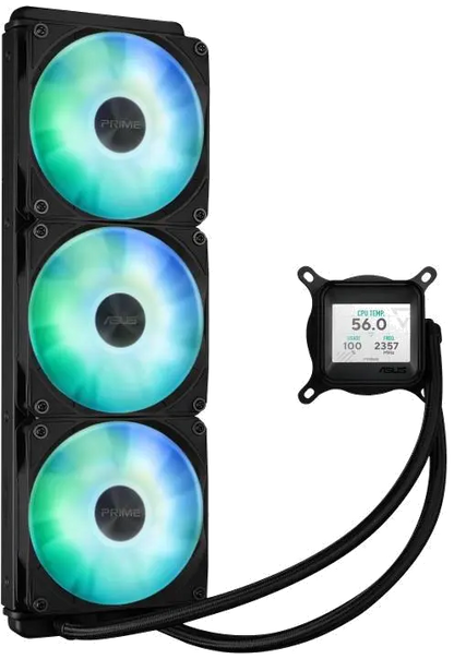Asus PRIME LC 360 ARGB LCD PRIME LC 360 LCD ARGB NEGRU Cooler Procesor 3 ventilatoare radiator 360mm, 4711387624630