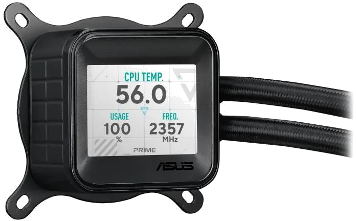 Asus PRIME LC 360 ARGB LCD PRIME LC 360 LCD ARGB NEGRU Cooler Procesor 3 ventilatoare radiator 360mm, 4711387624630