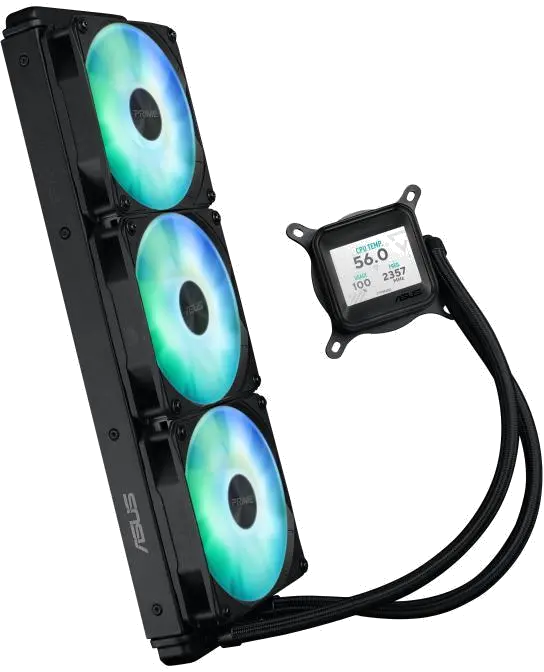 Asus PRIME LC 360 ARGB LCD PRIME LC 360 LCD ARGB NEGRU Cooler Procesor 3 ventilatoare radiator 360mm, 4711387624630