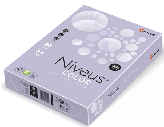 Niveus NI180098720 Niveus Hartie colorata A4 80 g/mp LAVANDA TREND_LA12 pentru laser/inkjet/copiatoare 9003974460499