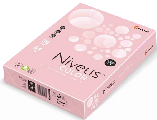 Niveus NI180098718 Niveus Hartie colorata A4 80 g/mp ROZ FLAMINGO PAL_OPI74 pentru laser/inkjet/copiatoare 9003974460741