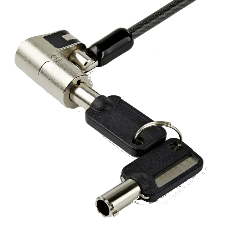 StarTech LTULOCKKEY Cablu securitate pt notebook 2m, cu cheie, 3-in-1, K-Slot, Nano, Wedge, 65030882880