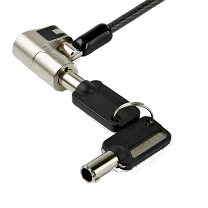 StarTech LTULOCKKEY Cablu securitate pt notebook 2m, cu cheie, 3-in-1, K-Slot, Nano, Wedge, 65030882880