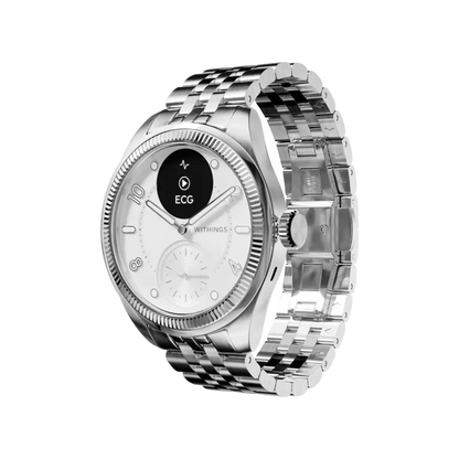 Withings HWA10-MODEL 10-ALL-INT Withings ScanWatch Nova Brilliant 39mm Titanium Silver, 3700546710261