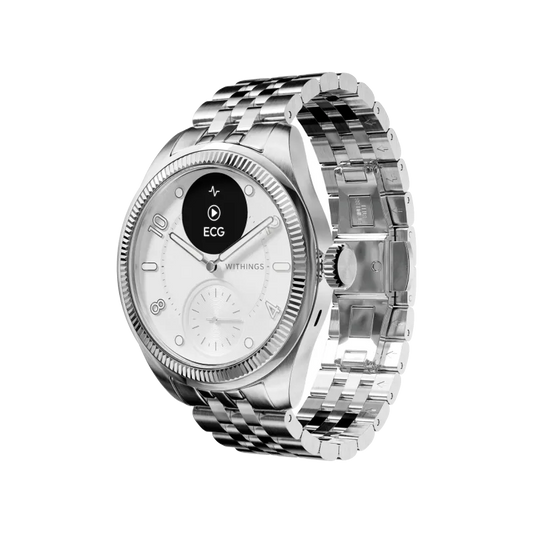 Withings HWA10-MODEL 10-ALL-INT Withings ScanWatch Nova Brilliant 39mm Titanium Silver, 3700546710261