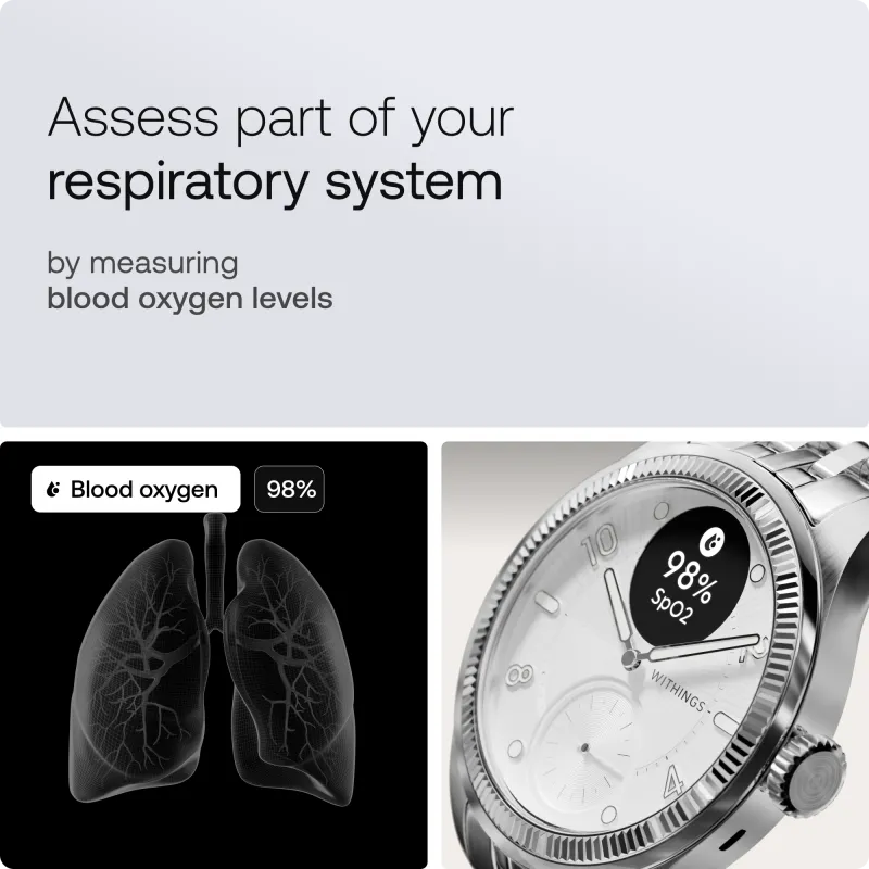 Withings HWA10-MODEL 10-ALL-INT Withings ScanWatch Nova Brilliant 39mm Titanium Silver, 3700546710261