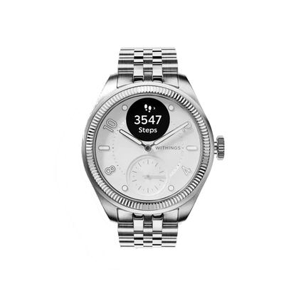 Withings HWA10-MODEL 10-ALL-INT Withings ScanWatch Nova Brilliant 39mm Titanium Silver, 3700546710261