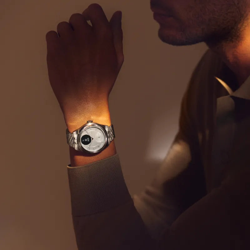 Withings HWA10-MODEL 10-ALL-INT Withings ScanWatch Nova Brilliant 39mm Titanium Silver, 3700546710261