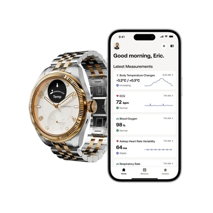 Withings HWA10-MODEL 11-ALL-INT Withings ScanWatch Nova Brilliant 39mm Gold, 3700546710278