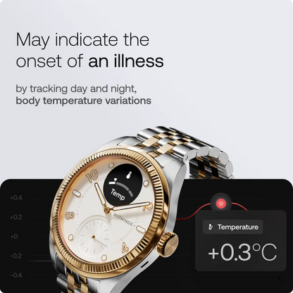 Withings HWA10-MODEL 11-ALL-INT Withings ScanWatch Nova Brilliant 39mm Gold, 3700546710278
