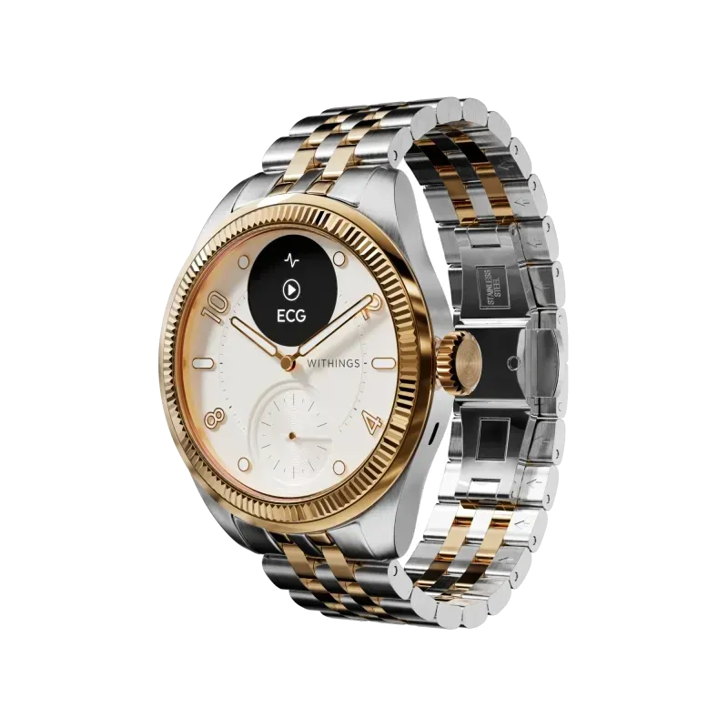 Withings HWA10-MODEL 11-ALL-INT Withings ScanWatch Nova Brilliant 39mm Gold, 3700546710278