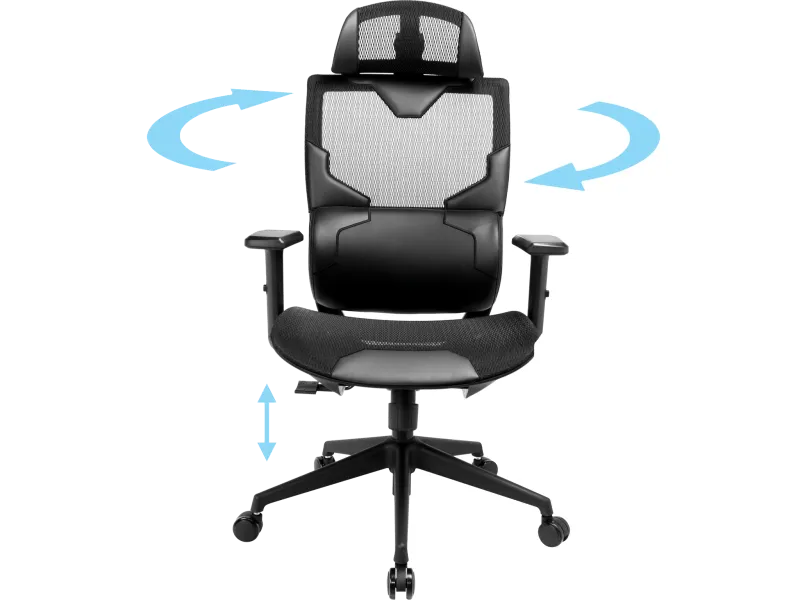Sandberg 640-95 ErgoFusion Gaming Chair Basic scaun ergonomic sustine maxim 150Kg, 5705730640957