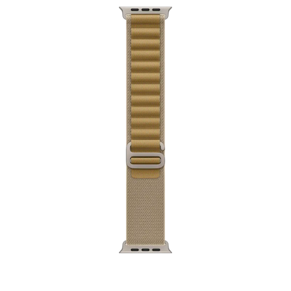 Apple MX4H3WB/A Apple Watch Ultra2 v2 Cellular 49mm Natural Titanium Case with Tan Alpine Loop L, 195949581915