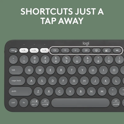 Logitech 920-011851 K380S Multi-Device Bluetooth Keyboard TONAL GRAPHITE US INTL, 5099206111158