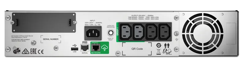 APC SMT1500RMI2UC SmartConnect UPS SMT 1500VA Rack 2HE, 731304333005