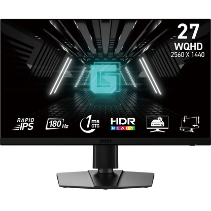 MSI G272QPF E2 G272QPF E2 27inch IPS Gaming Monitor Rapid IPS WQHD Flat 2560x1440 180Hz 1ms HDM, 4711377141765