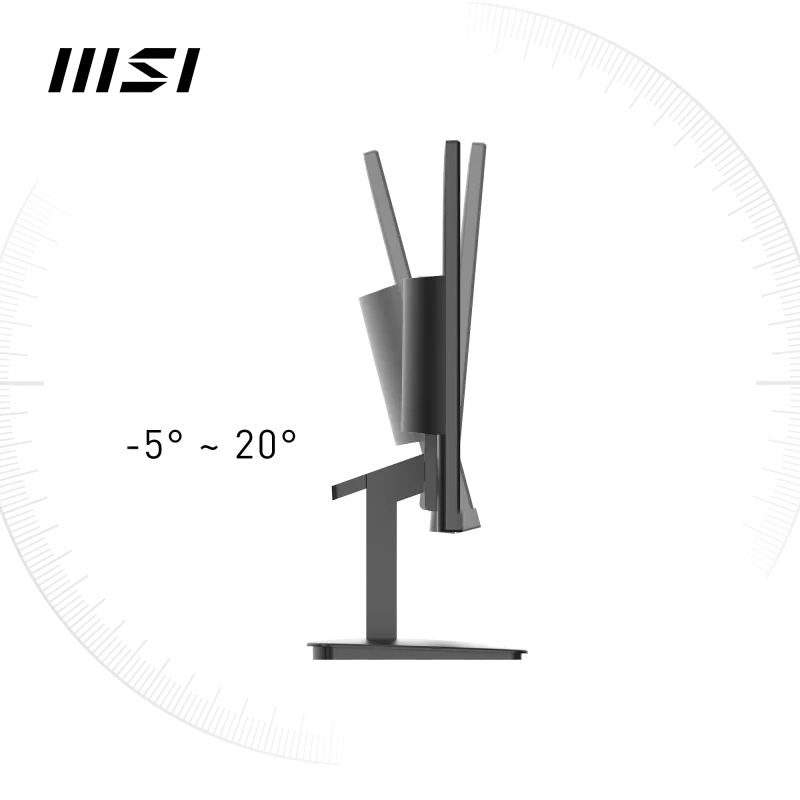 MSI PRO MP2412 PRO MP2412 23.8inch Business Monitor VA FHD 100Hz 4ms HDMI D-Sub, 4711377087957