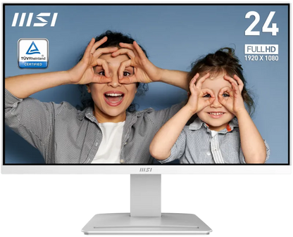 MSI PRO MP2412W PRO MP2412W 23.8inch Monitor VA FHD 100Hz HDMI DP White, 4711377215749