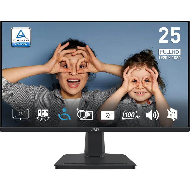 MSI PRO MP251 PRO MP251 24.5inch Business Monitor IPS FHD 300cd/m2 4ms D-SUB HDMI Speaker, 4711377127172