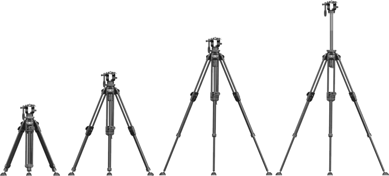 SmallRig 4420 Kit trepied video ușor AD-50 Pro fibră de carbon, 6941590018768