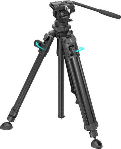 SmallRig 4420 Kit trepied video ușor AD-50 Pro fibră de carbon, 6941590018768