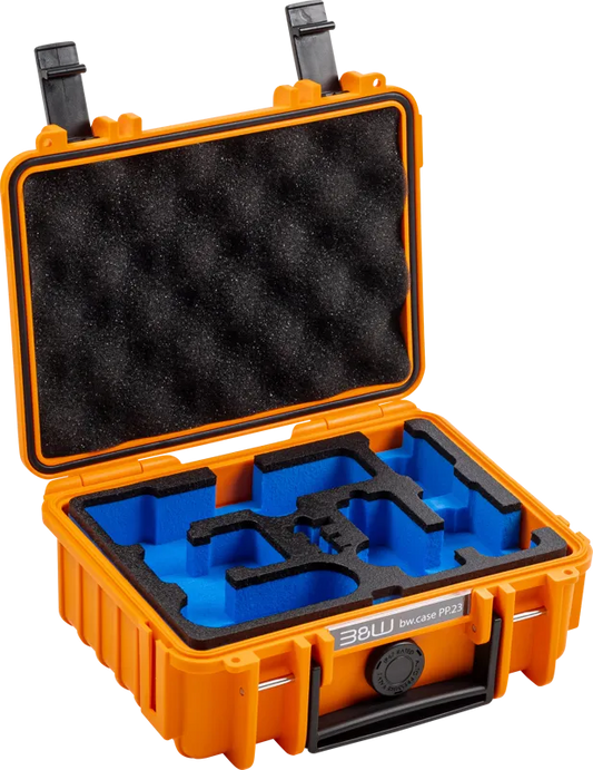 B&W 109066 B&W Cases Type 500 for DJI Osmo Pocket 3 Creator Combo, Orange, 4031541757166
