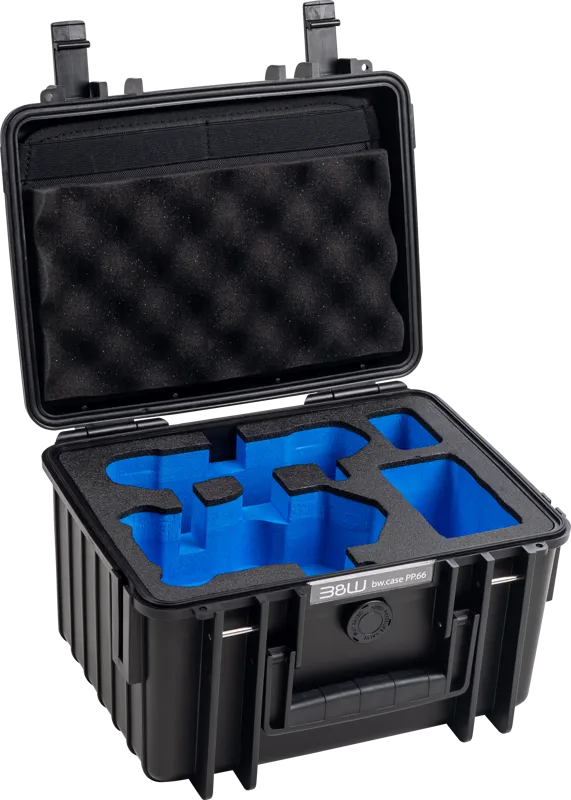 B&W 108897 Geanta de transport si carcasa de protectie pentru drona DJI Mini 4 Pro negru, 4031541756251