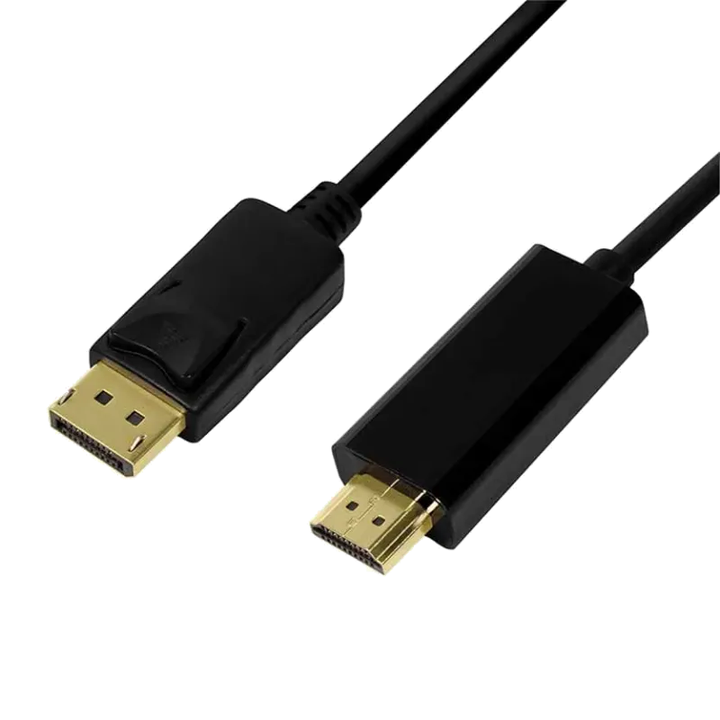 LogiLink CV0127 Cablu video, adaptor DisplayPort (T) la HDMI (T), 2m, negru