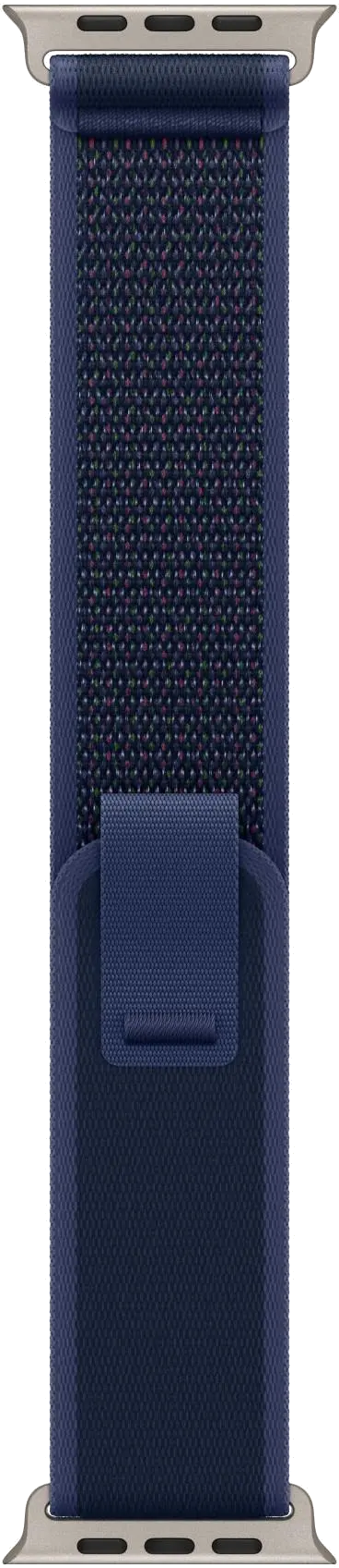 Apple MX4J3WB/A Watch Ultra2 v2 Cellular 49mm Natural Titanium Case with Blue Trail Loop S/M, 195949582301