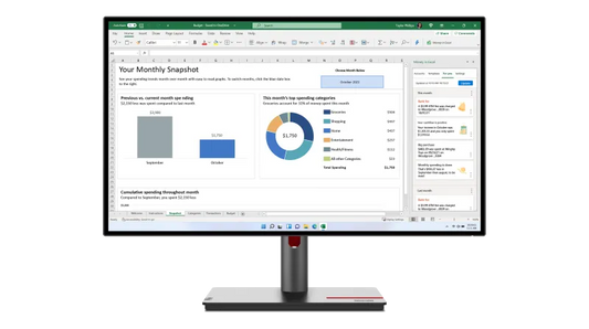 Lenovo 63A1GAT1EU Monitor ThinkVision P27h-30 27" IPS QHD AG 4ms 350cd 1000:1 60Hz Dock, 196379715147