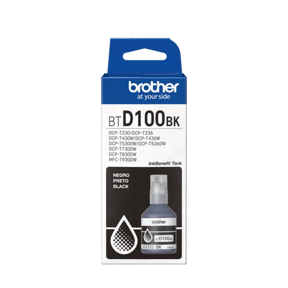 Brother BTD100BK BT-D100BK Rezerva cerneala neagra originala, 7500 pagini, 4977766836951