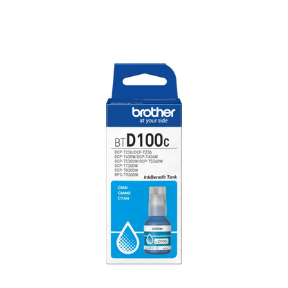 Brother BTD100C BT-D100C Rezerva cerneala cyan originala, 5000 pagini, 4977766836975