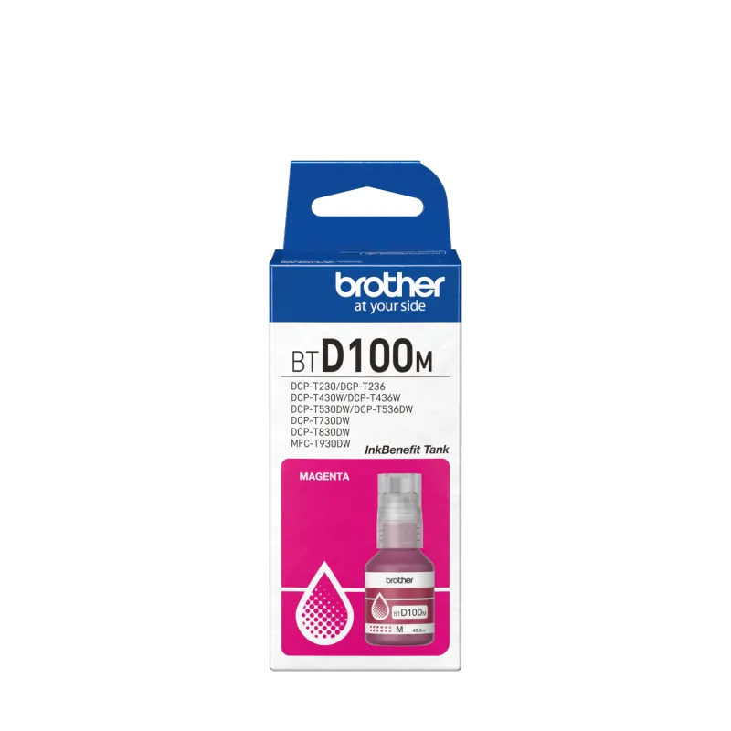 Brother BTD100M BT-D100M Rezerva cerneala magenta originala, 5000 pagini, 4977766836982