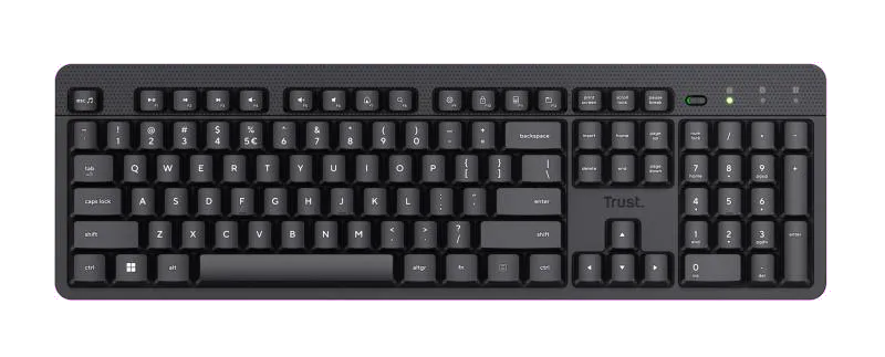 Trust TR-25011 Tastatura Ody II Wireless, cu taste silentioase, power saving, rezistenta la str, 8713439250114