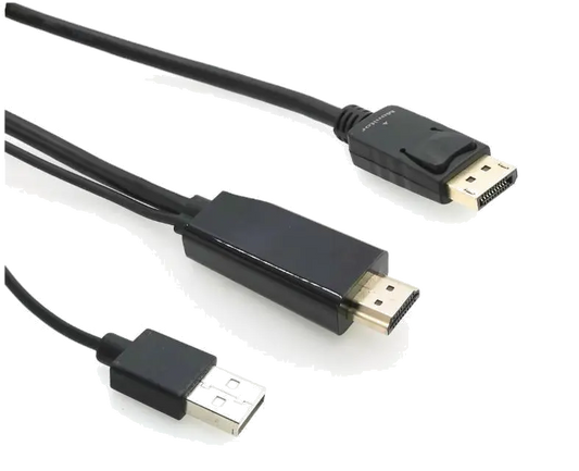 MicroConnect HDMI-DP-CON1 Cablu Convertor Activ HDMI la DisplayPort, 4K (4096x2160@60Hz), 1m, 5704174229438