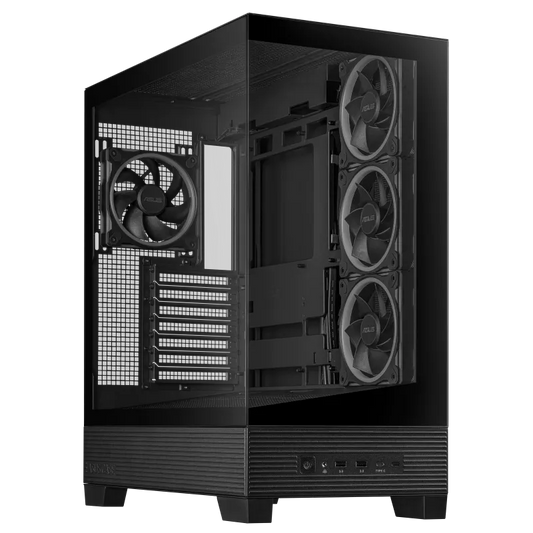 Asus A31 PLUS TG ARGB BLACK A31 PLUS Mid Tower ARGB NEGRU carcasa PC Tempered Glass 7 Sloturi Expansiune, 4711387808856